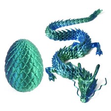 Listing image for 3D Printed Dragons Surprise Dragon Egg Articulating Gemstone Dragon Fidget Toy