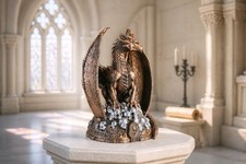 Listing image for Dragon – Skull Throne Gothic Mythical Dragon ornament figurine stunning detail