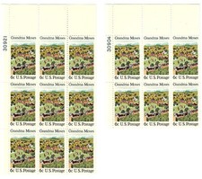 Listing image for 15 US Stamps Scott #1370 American Folklore Grandma Moses 1969 6c MNH with poster