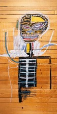 Listing image for Jean Michel Basquiat Gold Griot Exhibition Poster 24”x36" Extra Large