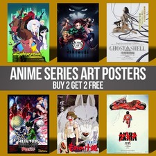 Listing image for Classic Anime Posters Wall Art Manga Animation Movie Poster Prints Retro