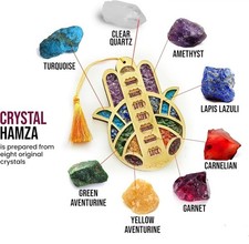 Listing image for 7 Chakra Hamsa Hand Wall Hanging Home Decor Health Success Happiness Evil Eye