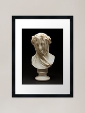 Listing image for Veiled Lady - Raffaelo Monti (1860) Framed Wall Art Poster Canvas Print Picture