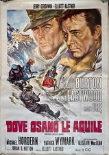Listing image for Where Eagles Dare ORIGINAL Italian 4 Fogli Film Poster LINEN BACKED Eastwood