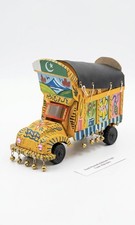 Listing image for Handmade Miniature Pakistani Truck Art Model Colorful Folk Art Decor Handpainted