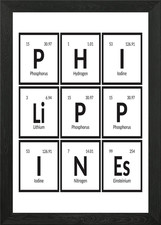Listing image for Philippines Elements Framed Wall Art Poster Canvas Print Picture