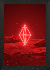 Listing image for Fire Mountain Sacred Geometry in a Framed Wall Art Poster Canvas Print Picture