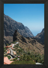 Listing image for Mountain Village Retreat Framed Wall Art Poster Canvas Print Picture
