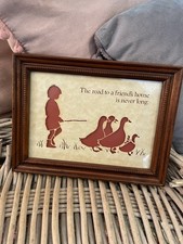 Listing image for Vintage 1970’s Country Cuts silhouette wall art friendship wall decor folk art