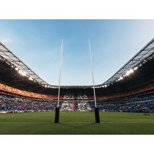 Listing image for Serer Rugby Goal Posts World Cup Stadium Sport Photo Wall Art Canvas Print 18X24