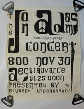 Listing image for Vintage JON ADAMS Concert Poster - Folk Musician - Double Edged Guitar