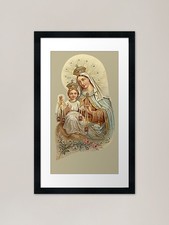 Listing image for Our Lady of Mount Carmel Framed Art Framed Wall Art Poster Canvas Print Picture