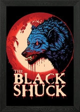 Listing image for Black Shuck Beast Dog Framed Wall Art Poster Canvas Print Picture