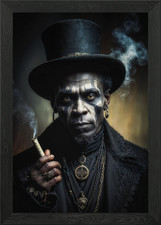 Listing image for Papa Legba Framed Wall Art Poster Canvas Print Picture