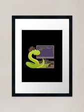 Listing image for Python learning Python Framed Art P Framed Wall Art Poster Canvas Print Picture