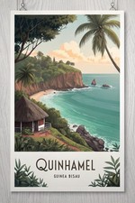 Listing image for Breathtaking Quinhamel Guinea-Bissau Travel Poster - Tropical Paradise Art Print