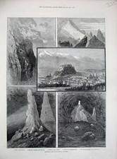 Listing image for Old Antique Print 1887 Salburg Geiereek Mountains Austria Untersberg Art 19th
