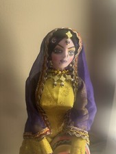 Listing image for Handmade Pakistani Doll Traditional Cultural Folk Art Figurine Decor