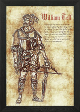 Listing image for William Tell Framed Wall Art Poster Canvas Print Picture