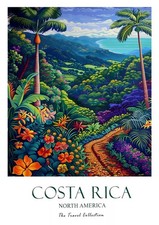 Listing image for 8 Costa Rica Poster, Costa Rica Travel Print, North America Travel Art, Tropical
