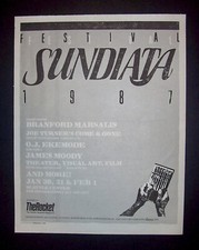 Listing image for Seattle Sundiata Festival (Branford Marsalis) 1987 Poster Type Concert Ad