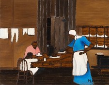Listing image for Horace Pippin Supper Time Art Print African American Folk Art Decor