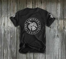 Listing image for Odin's Raven Rune T-Shirt Norse Mythology Viking Pagan Symbol