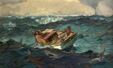 Listing image for The Gulf Stream 1899, Winslow Homer, Wall Art Print Poster 11" x 14" 3163