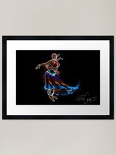 Listing image for Garifuna Dancer Framed Art Print Framed Wall Art Poster Canvas Print Picture