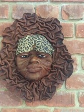 Listing image for Leather Mask-African Face/Head-Hand Made-New-from S.Africa-Collectible-all Sizes