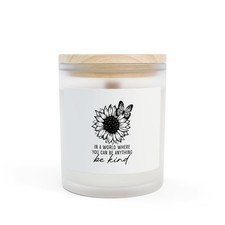 Listing image for Eco-Friendly Aromatherapy Sunflower Quote Candle Be Kind Gift Idea