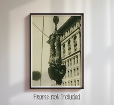 Listing image for Harry Houdini Performs Escape Off Skyscraper - High Quality Glossy Poster