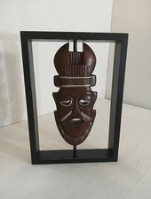 Listing image for African Tribal Mask Display - Hand Carved - 8.5" x 12"