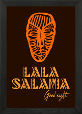 Listing image for Good night In Swahili Framed Wall Art Poster Canvas Print Picture