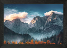 Listing image for Slovenia Triglav mountain Framed Wall Art Poster Canvas Print Picture