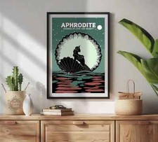Listing image for Aphrodite Goddess Art, Aphrodite Poster, Goddess of Love and Beauty, Mythology