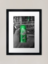 Listing image for Korean Mountain Dew Can Framed Art Framed Wall Art Poster Canvas Print Picture