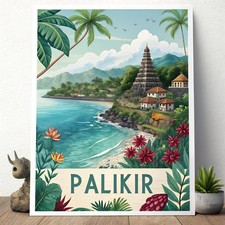 Listing image for Palikir Micronesia - Tropical Paradise Travel Poster Art Print