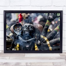 Listing image for Black Kaali Ritual Ceremony Holy Religious Religion Snake Mood Wall Art Print