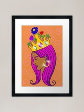 Listing image for Wild Woman Framed Art Print Framed Wall Art Poster Canvas Print Picture