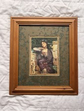 Listing image for Vintage Retro Boho Mystic Nymph Framed Wall Art Wooden Frame 30x35cm