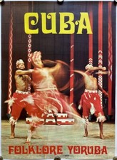 Listing image for Original Vintage Poster CUBA - TRAVEL - FOLKLORE YORUBA - ART - CULTURE - 1970s