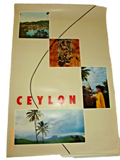 Listing image for Vintage Ceylon Sri Lanka Travel Poster 20x30 Tourism Culture Nature Wall Art