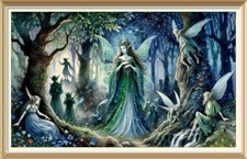 Listing image for Fantasy Art Print Fairy Queen Enchanted Forest G15