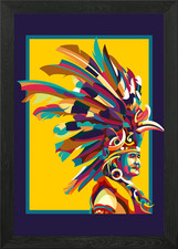 Listing image for dayak Framed Wall Art Poster Canvas Print Picture