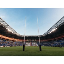 Listing image for Serer Rugby Goal Posts World Cup Stadium Sport Photo Canvas Wall Art Print