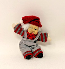 Listing image for Vintage HTF Norwegian Santa Nisse Doll Scandinavian Christmas Tomte Rag Doll 6"