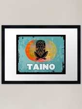 Listing image for Taino pride aqua Atabey. Framed Art Framed Wall Art Poster Canvas Print Picture