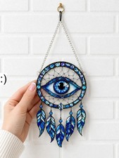 Listing image for Turkish Evil Eye Wall Hanging Blue Greek Plastic Graden feature Waterproof
