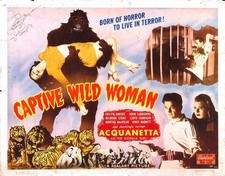 Listing image for Captive Wild Woman 05 Movie Poster Art Print Aesthetic MotionPicture PopCulture